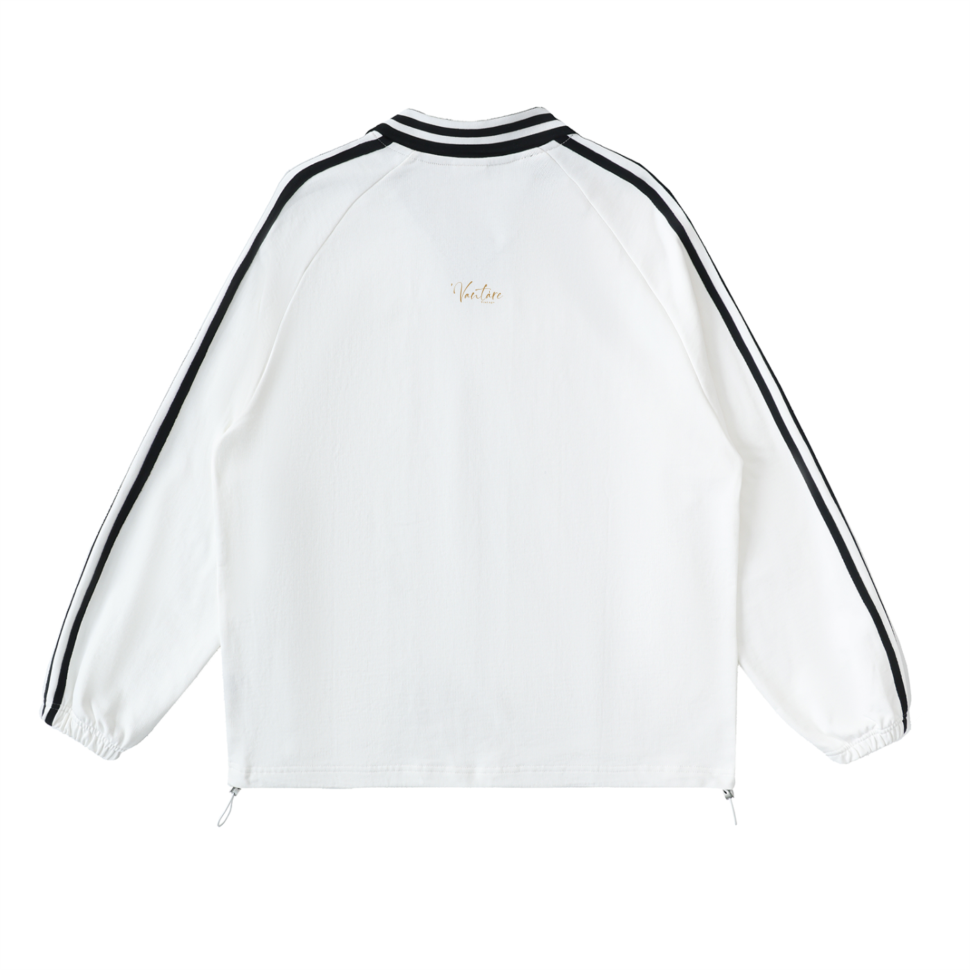 Relentless Stripped Collar Sweatshirt - Old white