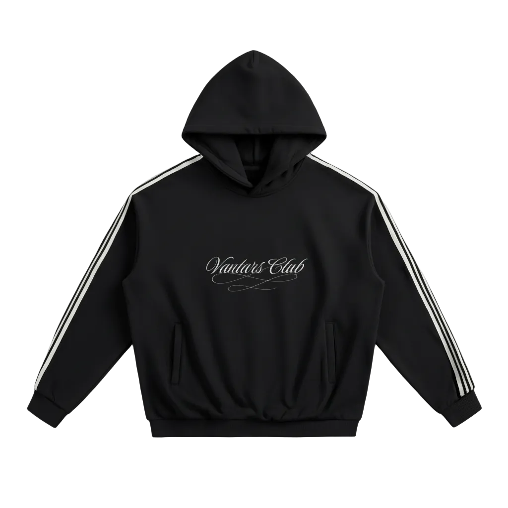Vantárs Club, Stripped side essentials hoodie.