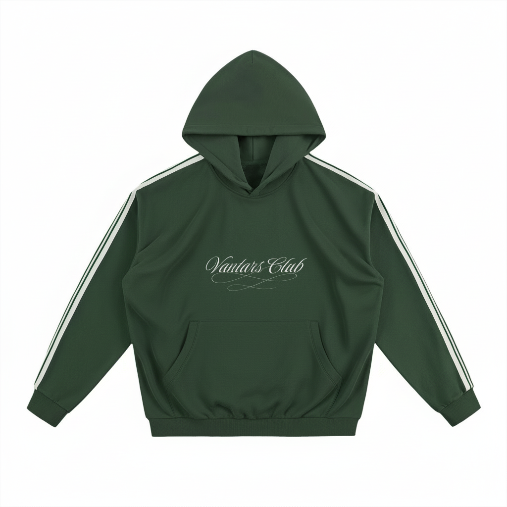 Vantárs Club stripped essentials hoodie.
