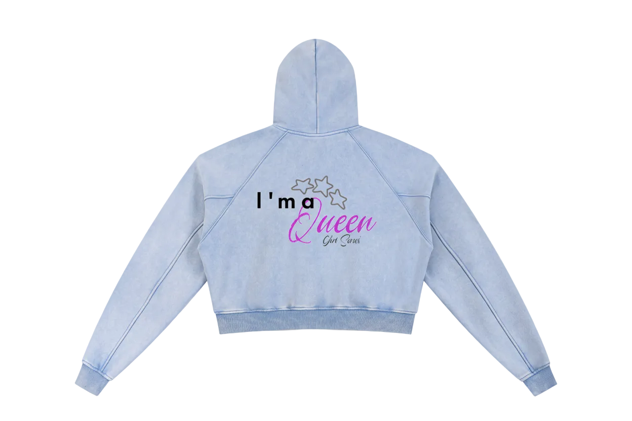 Snow Washed Cropped hoodie