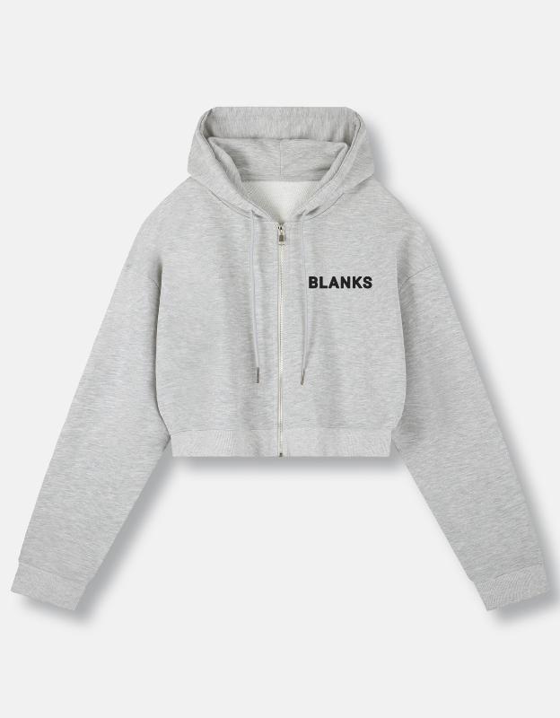 SB Cropped Zip-Up Hoodie