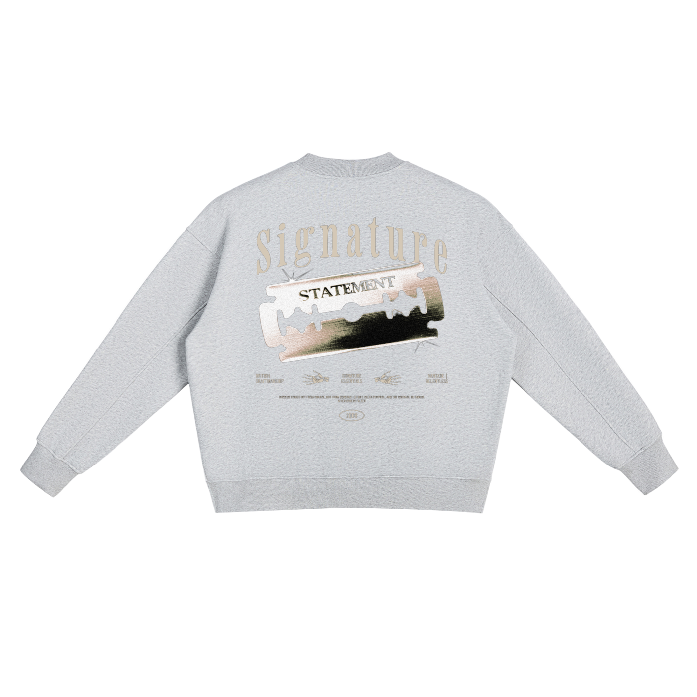 Signature Statement Fleeced Slit Sweatshirt