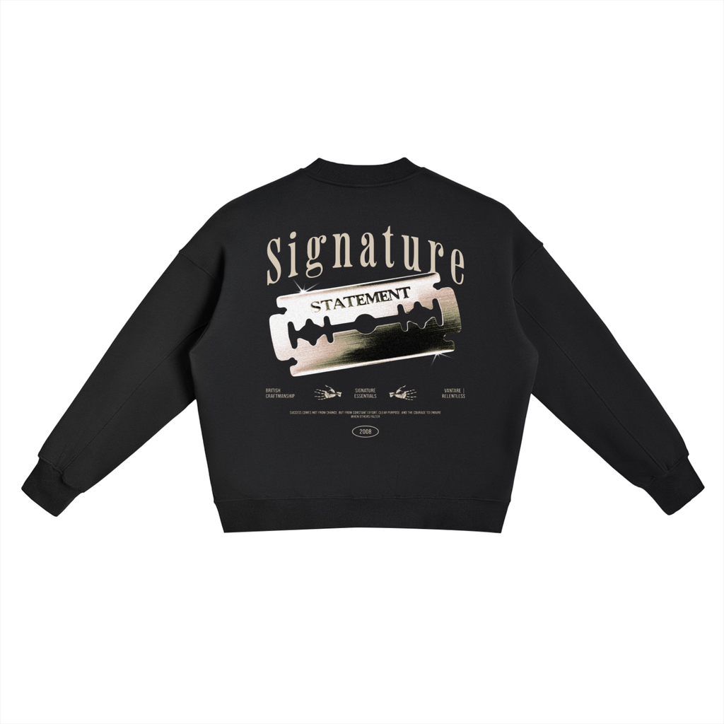 Signature Statement Fleeced Slit Sweatshirt