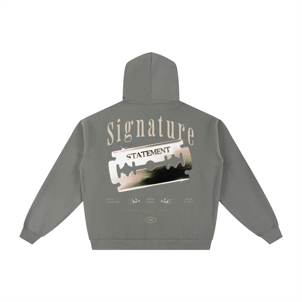 Signature Statement Fleeced Zip-Through Hoodie