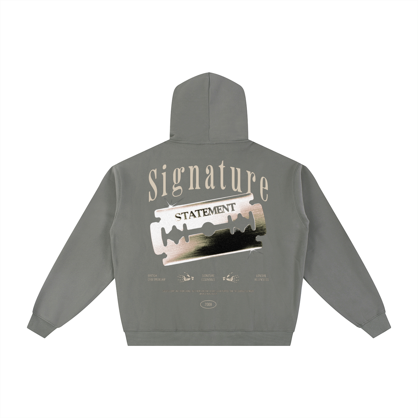 Signature Statement Fleeced Zip-Through Hoodie