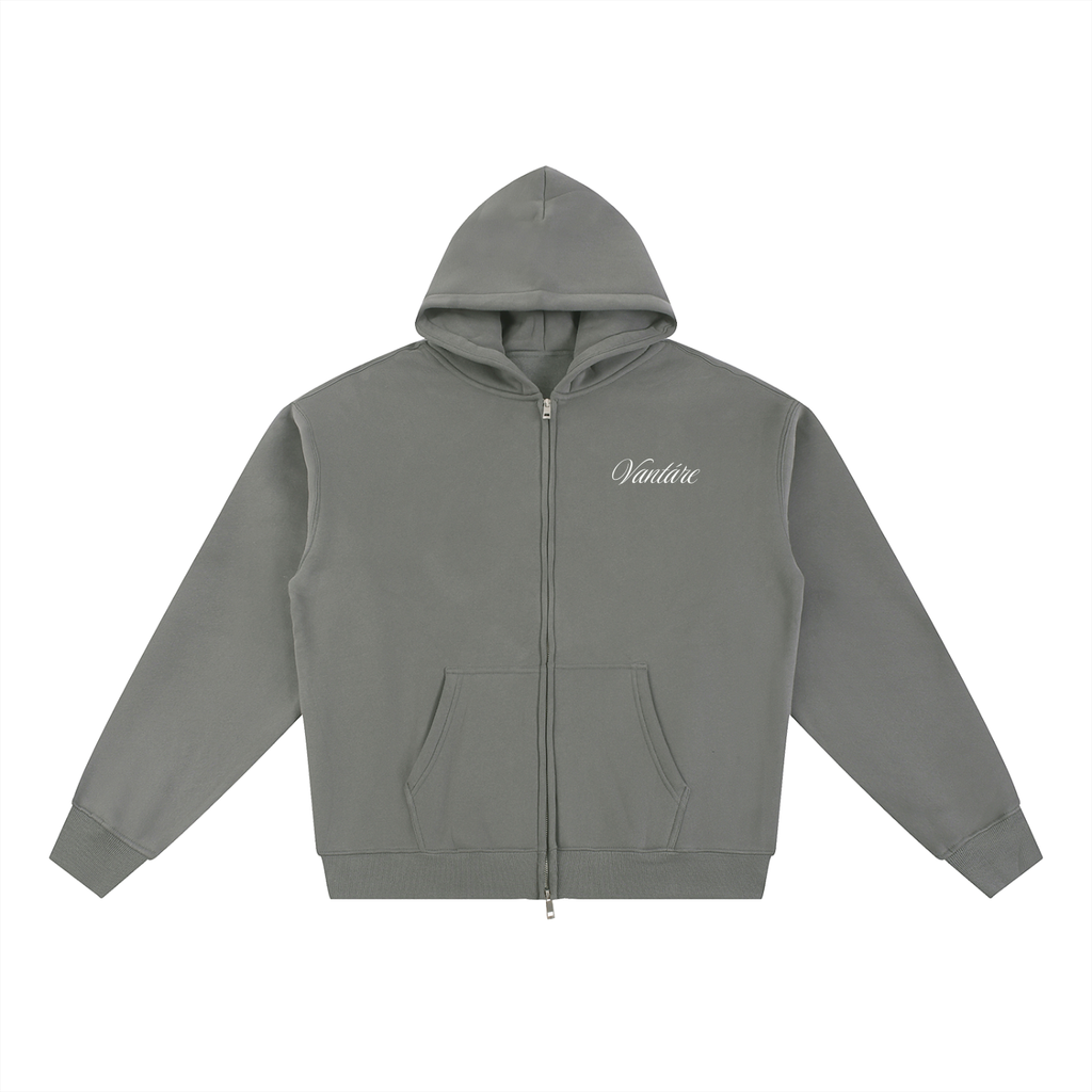 Signature Statement Fleeced Zip-Through Hoodie