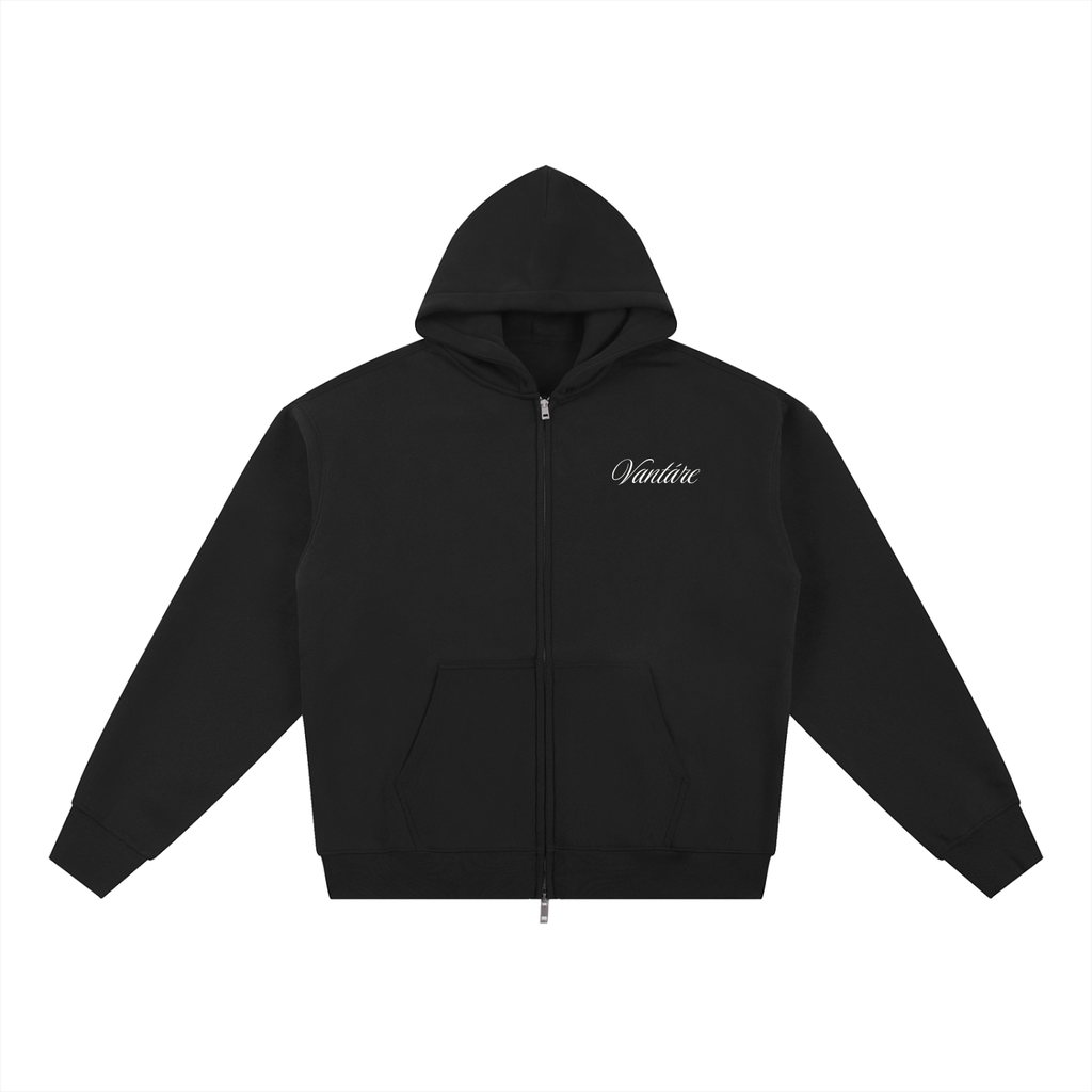 Signature Statement Fleeced Zip-Through Hoodie