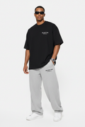Relentless Club Black Tee & Grey Sweats with Sneakers