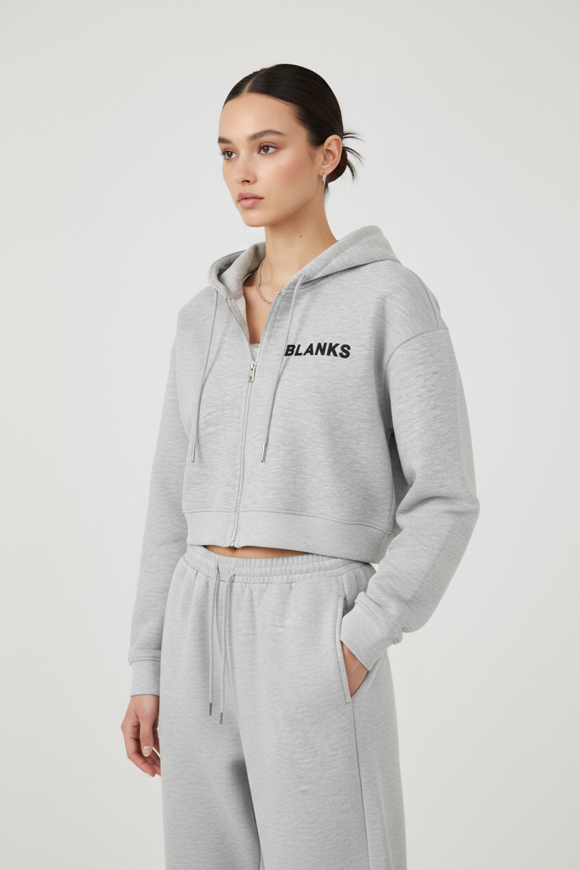 Signature Blanks – Female Model Grey Set Three-Quarter
